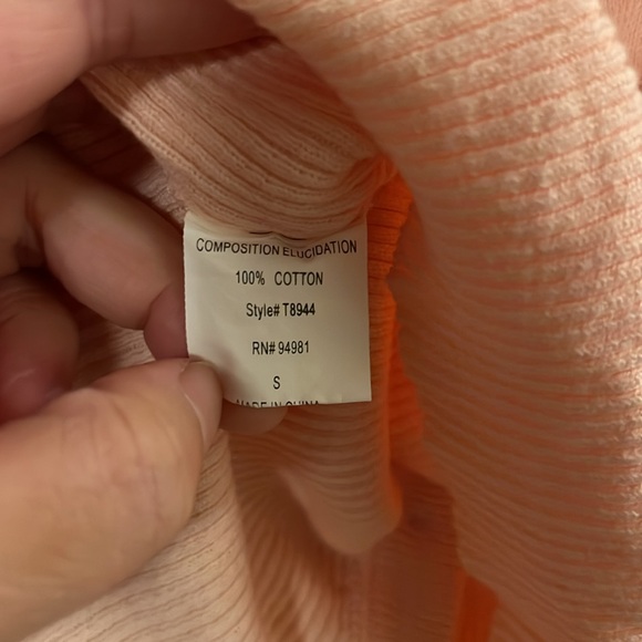 Forever 21 Pink Short Sleeve Flower Button Cardigan S - Picture 8 of 9